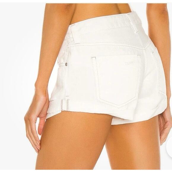 Free P We The Free People Women Romeo Roll Cuff Button Fly Shorts Size 26 White - Picture 2 of 15